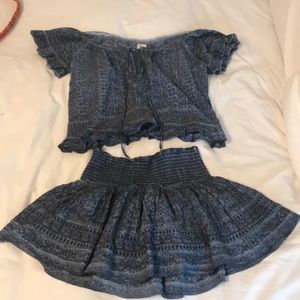 Surf Gypsy skirt and top set